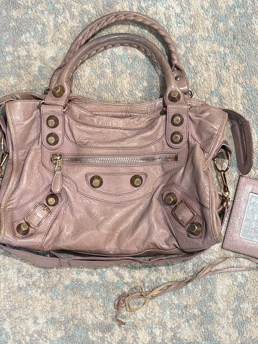 Balenciaga City Bag w/ Rose Gold Hardware